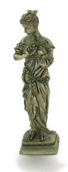 Dollhouse Miniature Goddess/2.25In H/Green/1Pc